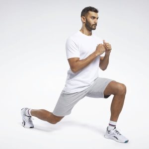 Spodenki Męskie Reebok Training Essentials Szare PL 86EYRXJ